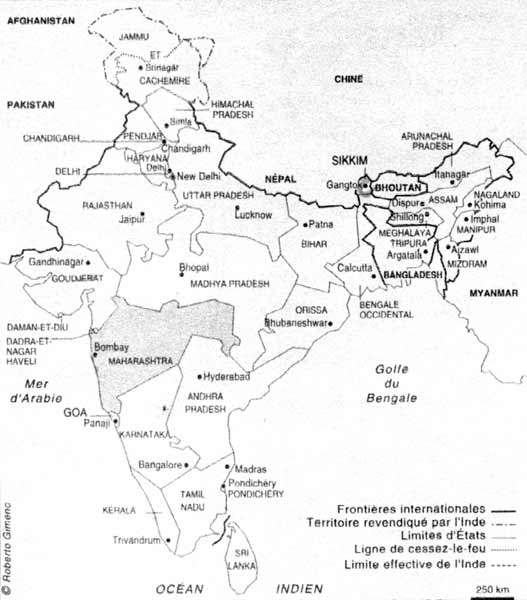 image plan Le Maharashtra et l'Inde Actuelle